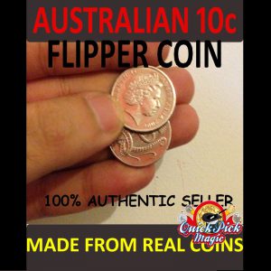AUSTRALIAN 10 CENT COIN MENTAL MAGIC NEW CUT OUT AUSTRALIAN 10c COIN MAGIC 
