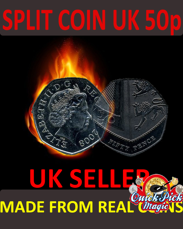 50 pence Coin thru bag magic