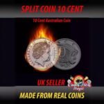 MAGIC 10c Au SPLIT COIN 10 Cent Australian CLONE COIN CLOSE UP MAGIC TRICK