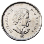 Double Sided Canadian Quarter Dollar Coin